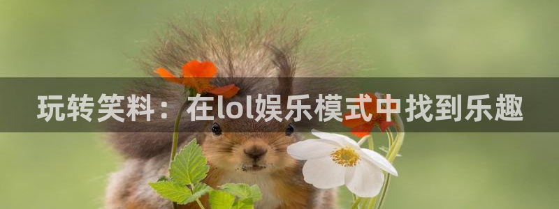 jdb电子官网入口app：玩转笑料：在lol娱乐模式中找到乐趣